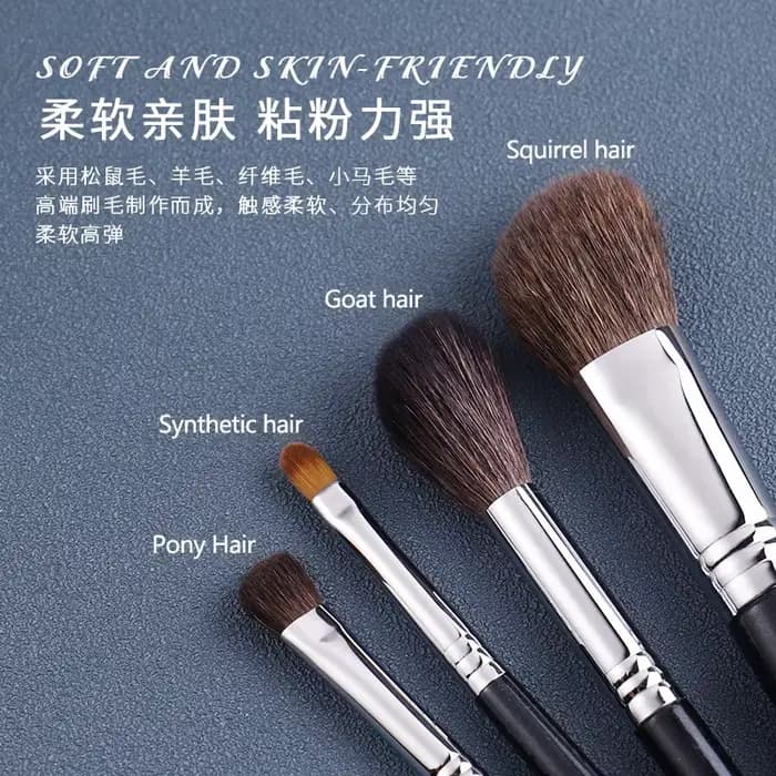 1pc écureuil cheveux Blush pinceaux de maquillage visage détail ombre