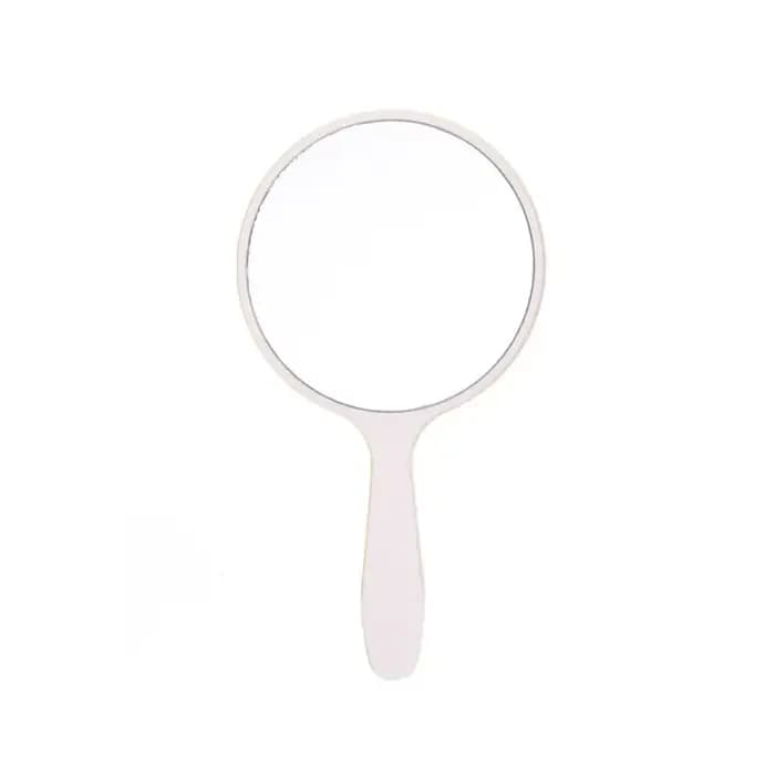 Miroir de maquillage créatif à main avec poignée