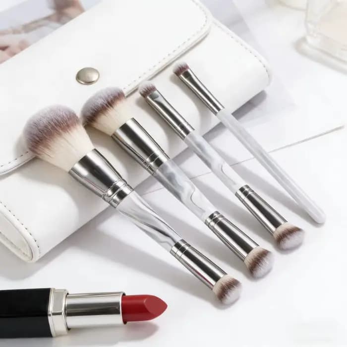Pinceau de maquillage double tête multi-usage pour poudre libre