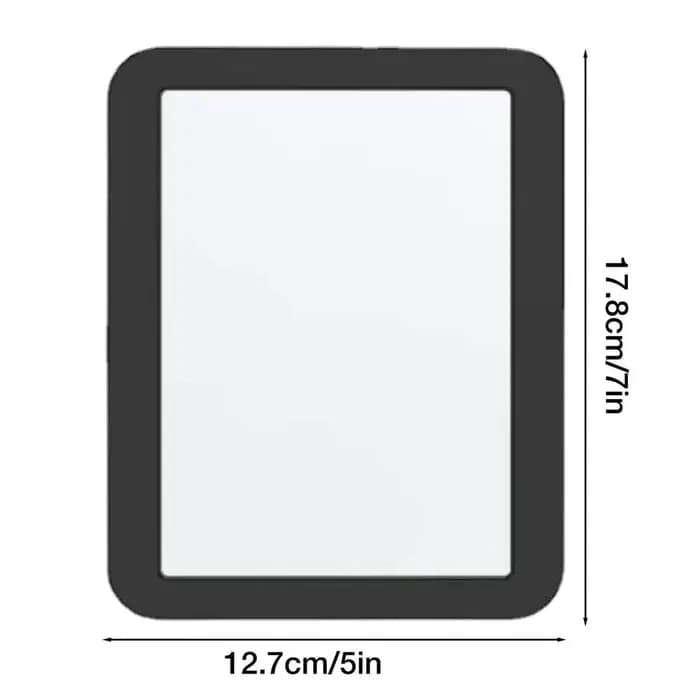 Miroirs suspendus rectangulaires portables 12.5*18cm miroir de casier aimant petit