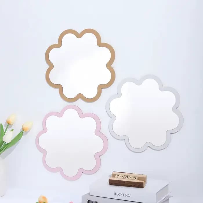 Miroir mural créatif en bois acrylique Double couche