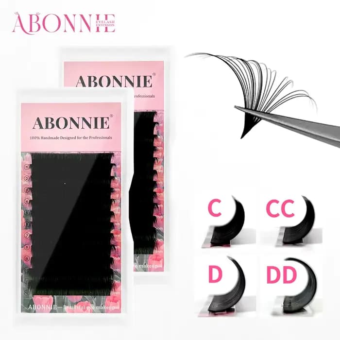 ABONNIE noir mat facile ventilateur cils cachemire floraison Extensions de cils auto-fabrication ven