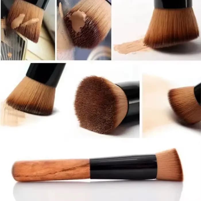 Pinceaux de maquillage multifonctionnels à dessus plat