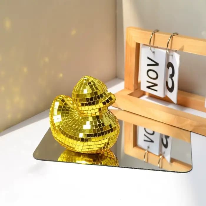Miroir de bureau décoratif en forme de canard
