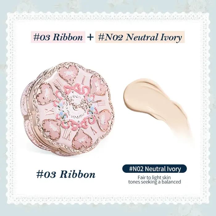 Flower Knows Bunny Garden Collection Cushion CC Cream Fond de Teint Correcteur Maquillage Coréen Longue Tenue