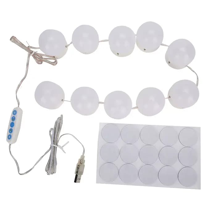 Kit de lumière de miroir cosmétique de maquillage LED avec ampoule à intensité variable lumière de m