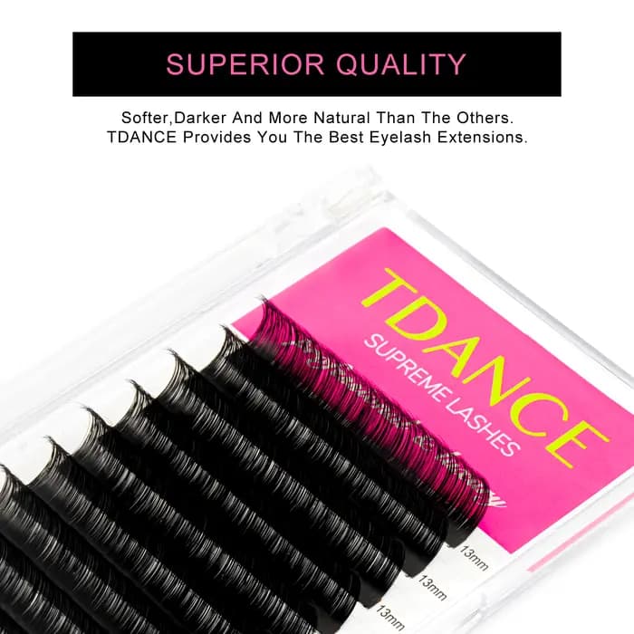 TDANCE Faux vison cils individuels maquiagem cilios pour professionnels extension de cils de vison d