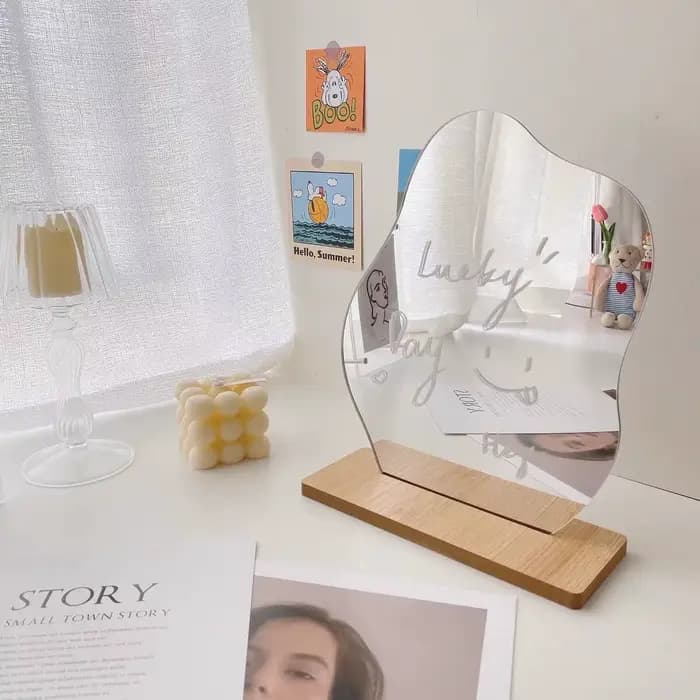 Miroir sur pied décoratif pour bureau