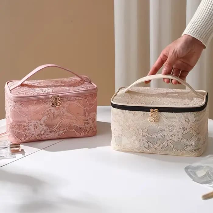 Sacs de maquillage en dentelle pour femmes