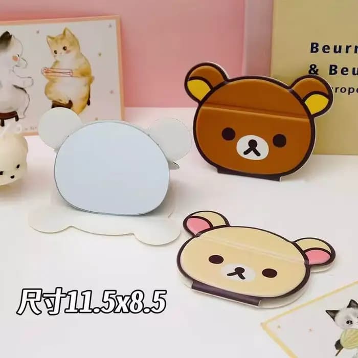 Miroir de maquillage pliable Rilakkuma
