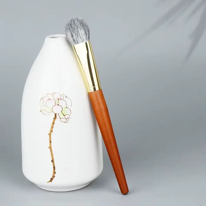 Brosse à Blush en cheveux naturels
