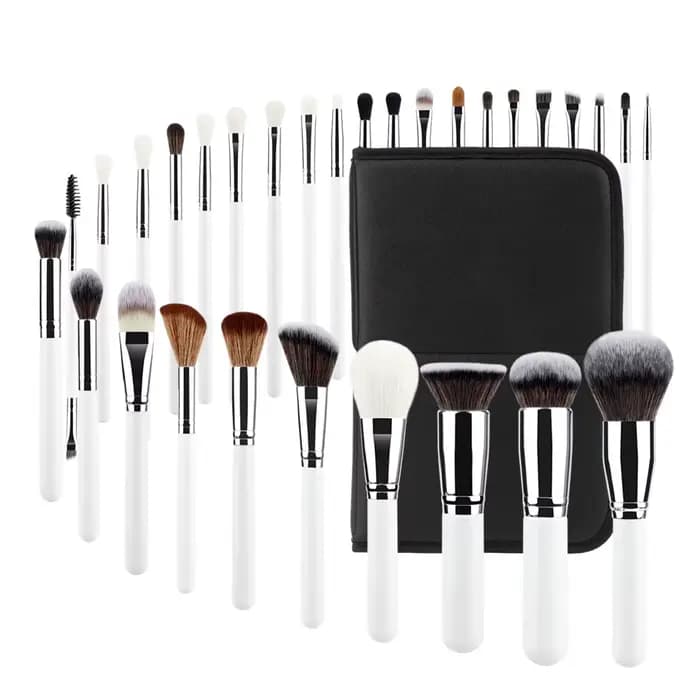 Ensemble de pinceaux de maquillage professionnels, 30 pièces, avec sac de rangement portable, poils