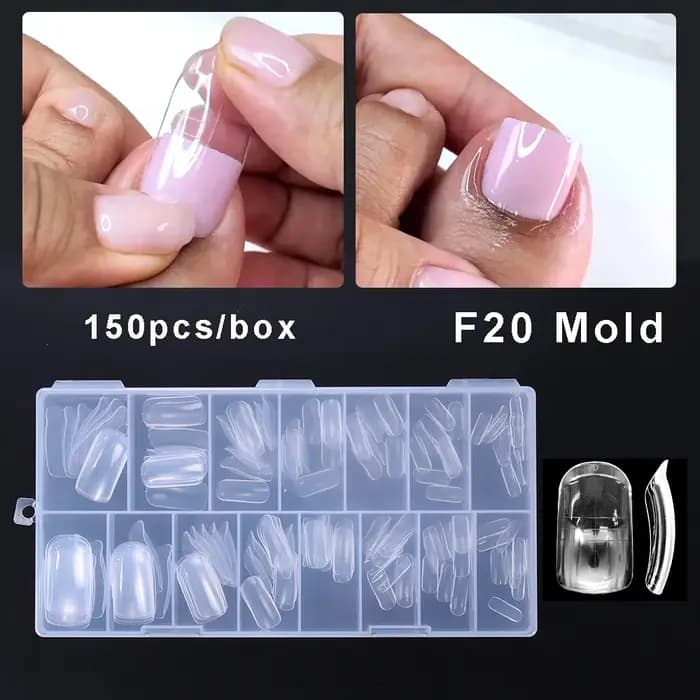 Ensemble de formes d'ongles à double système