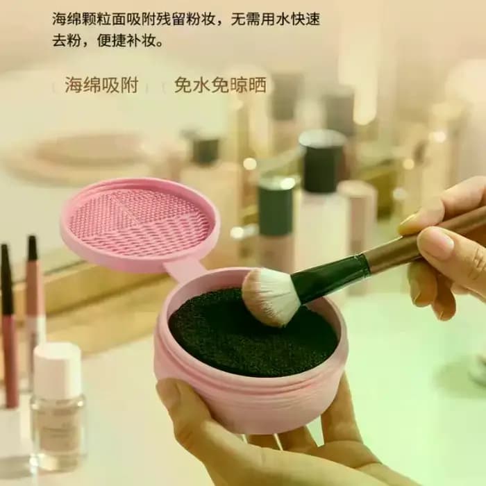 Boîte de nettoyage rapide pour pinceaux de maquillage