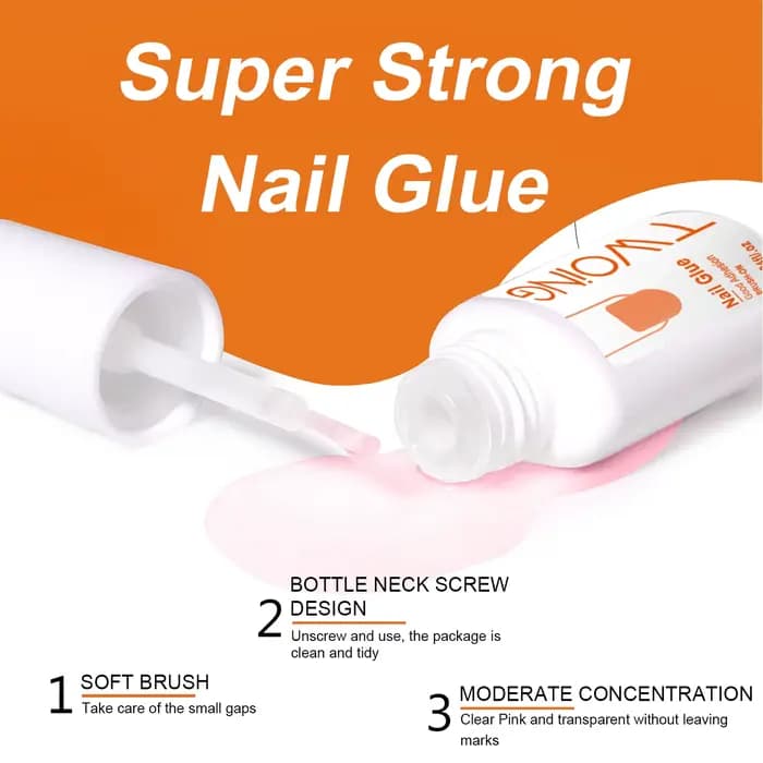 Colle à ongles Super forte pour presser sur les faux ongles, faux ongles en acrylique, adhérence lon