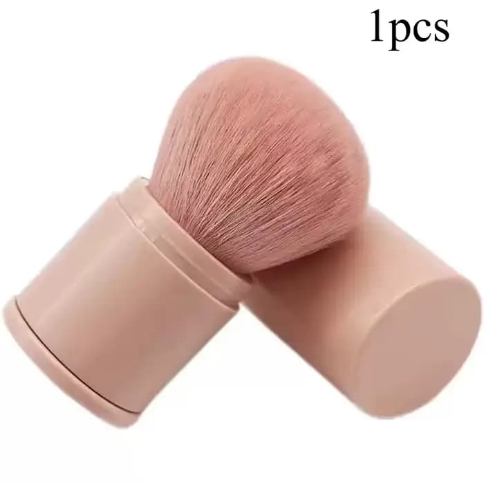 Pinceau de maquillage professionnel rétractable pour le visage, doux et moelleux, pour poudre, fond