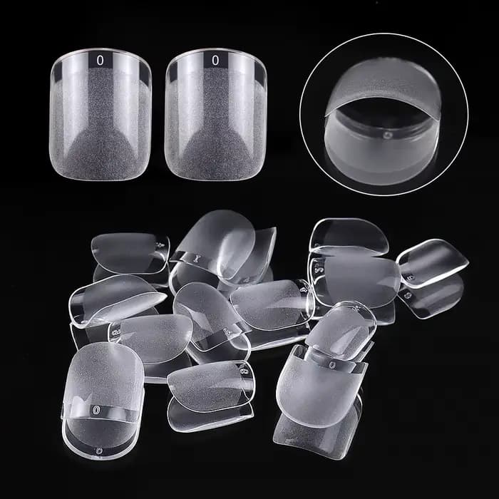 ARTAUG 240 pièces presse courte sur les ongles carré blanc Gel Lucency faux ongles couverture complè