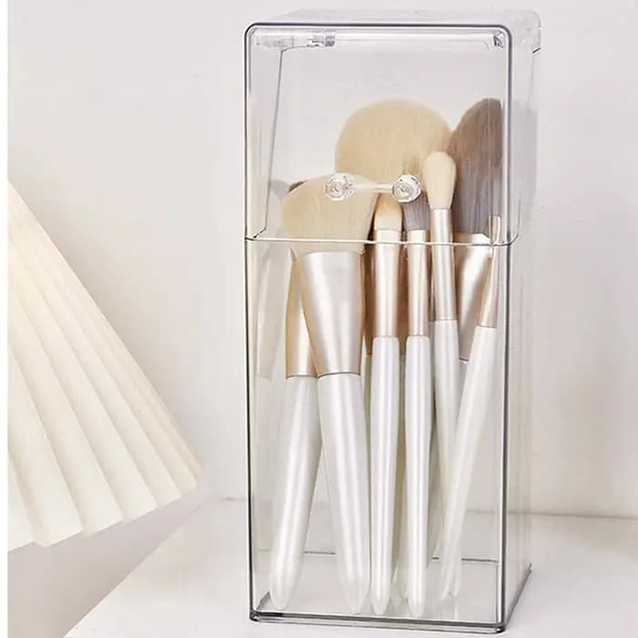 Boîte de rangement pour pinceaux de maquillage