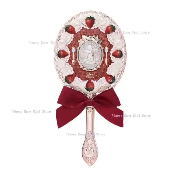 Flower Knows – miroir à main cupidon aux fraises