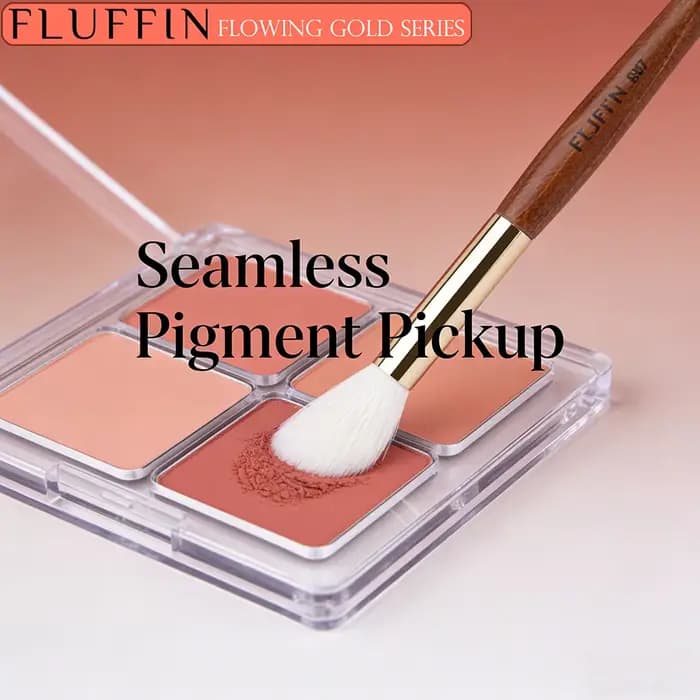 Petit pinceau à blush en poils de chèvre naturels