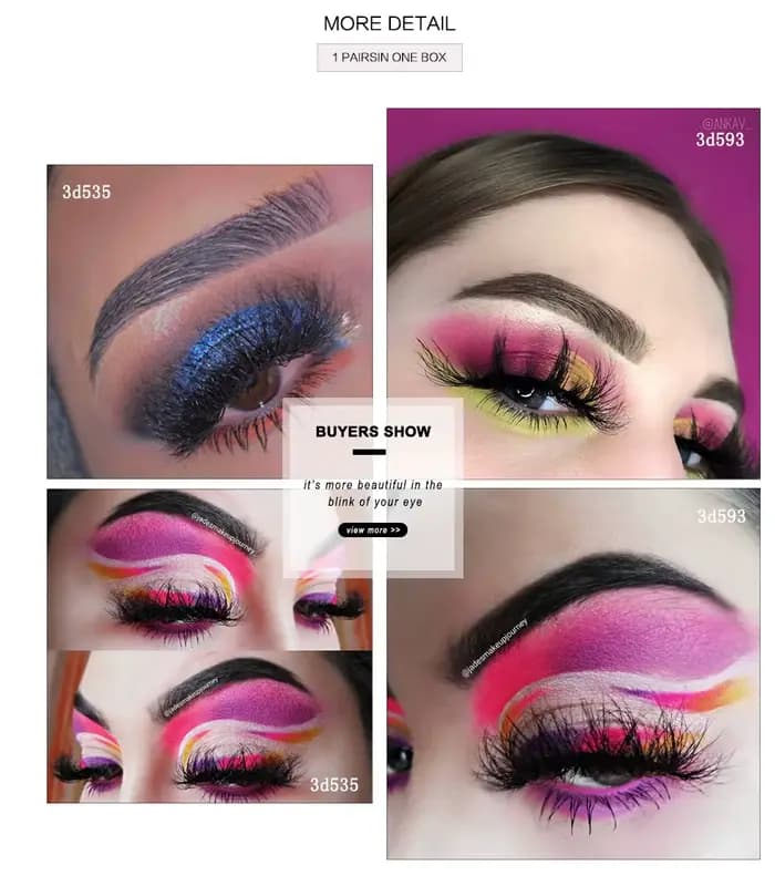 RED SIREN – Faux-cils en vison, doux, pelucheux, naturels, salissants, maquillage, vente en gros, 5