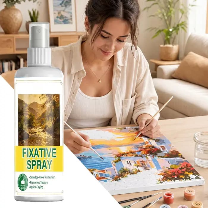 Nouveau Spray Fixateur d'Art 100ml Séchage Rapide Anti-taches Revêtement