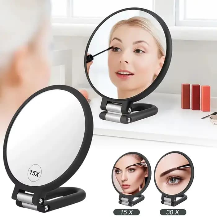 Miroir de poche grossissant 1X 15x 20X 30X