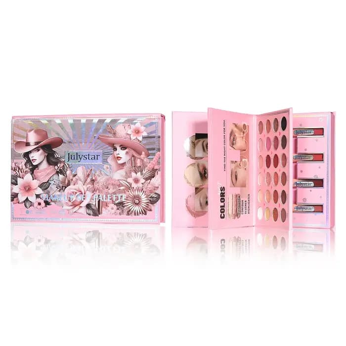 Palette de Maquillage Magique 3-en-1 : Fard à Paupières 24 Couleurs