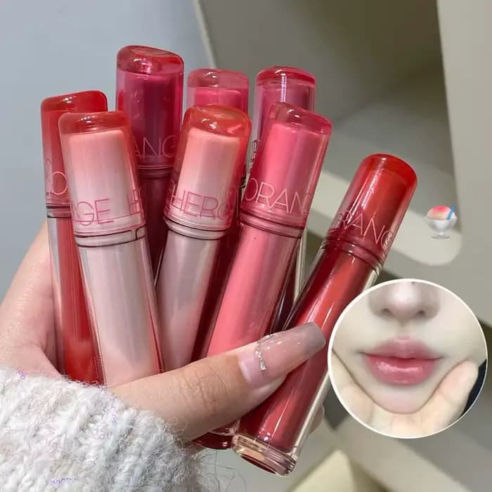 Rose miroir cristal brillant à lèvres maquillage eau verre lèvres glaçure repulpante imperméable gelée teinte à lèvres rouge à lèvres hydratant beauté lèvres
