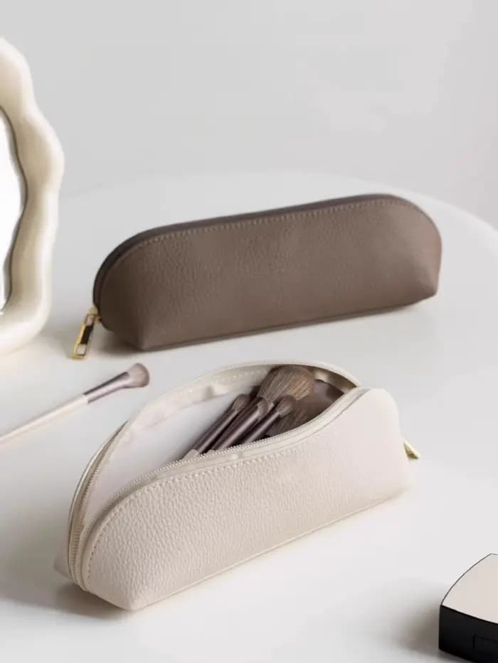 Sac de rangement pour pinceaux de maquillage, trousse de toilette multifonctionnelle portable et imperméable, trousse de maquillage portable, trousse de maquillage simple, sac de rangement pour pincea