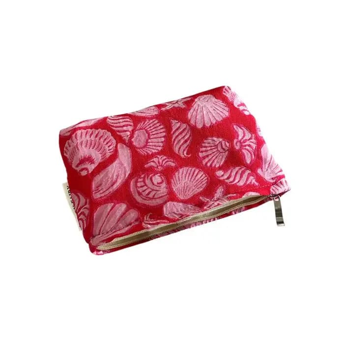 Sac de maquillage imprimé coquillage, sac cosmétique de haute qualité, sac de rangement portable mul