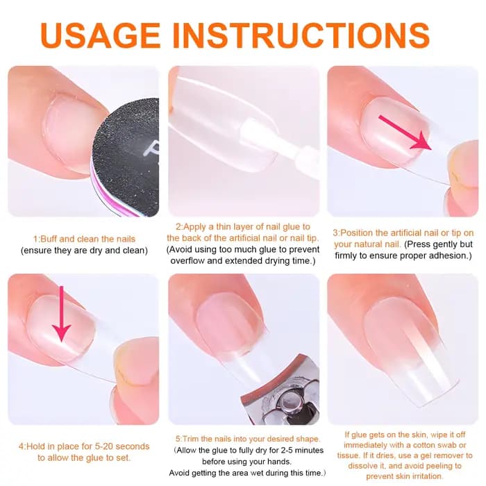 Colle à ongles Super forte pour presser sur les faux ongles, faux ongles en acrylique, adhérence lon