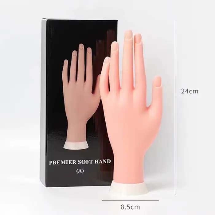 Main d'entraînement pour ongles en acrylique, mains de mannequin pour la pratique des ongles, mains