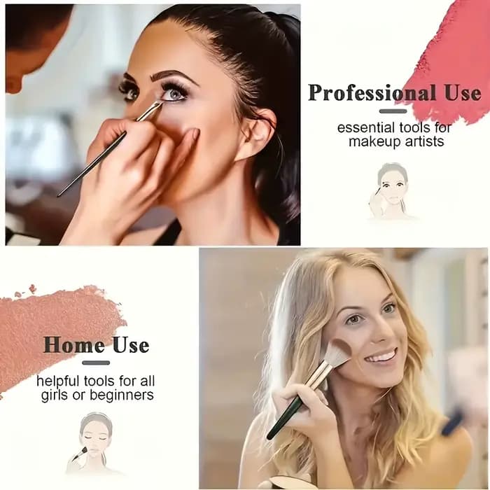 14 pinceaux de maquillage professionnels qui peuvent créer une variété de looks