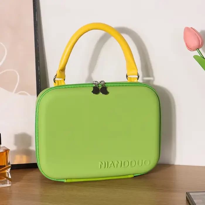 Sac à cosmétiques EVA Macaron, pochette de maquillage portable, organisateur étanche à fermeture éclair pour voyage, voyage d'affaires, usage domestique, rangement