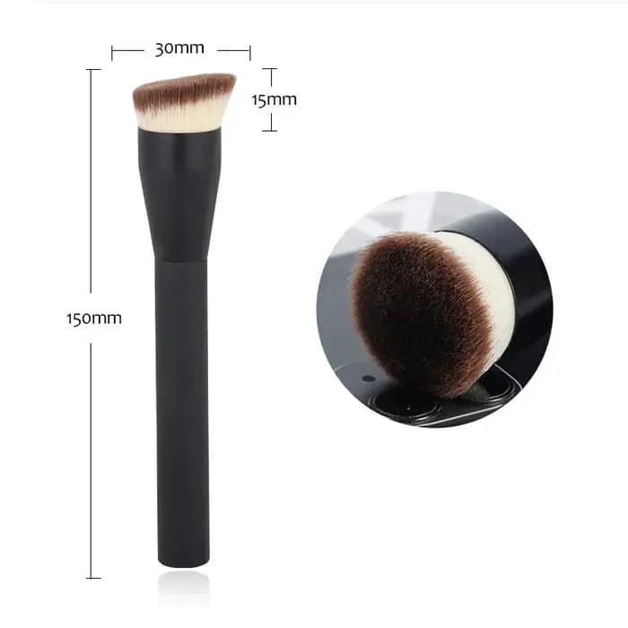 Pinceaux de maquillage pour fond de teint à dessus plat