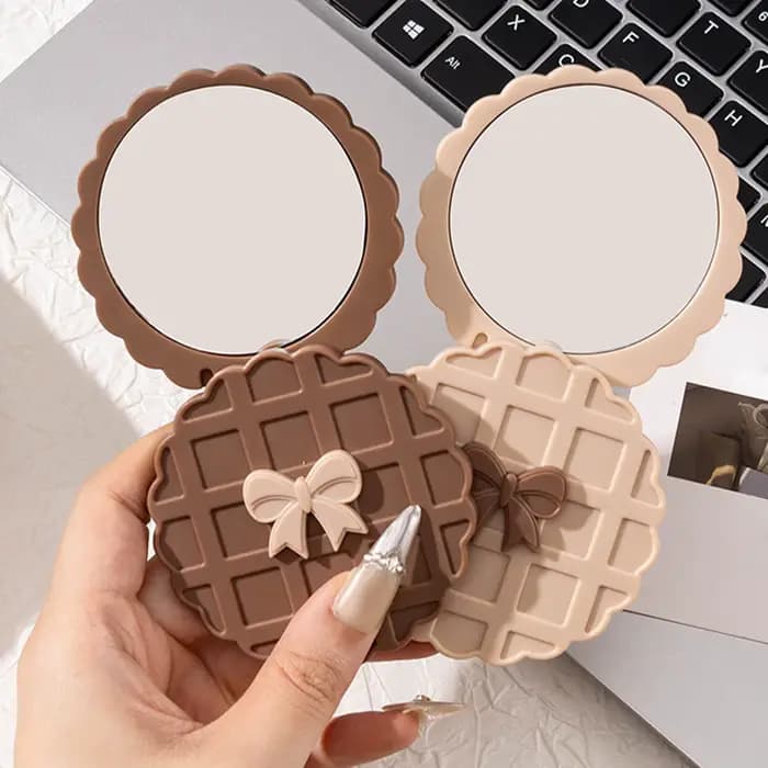 Mini miroir de poche Portable de voyage pour femmes