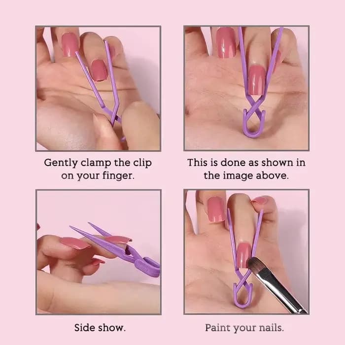 Pince à ongles façonnant la peinture, anti-déversement, couleurs mélangées, Clip de Protection pour