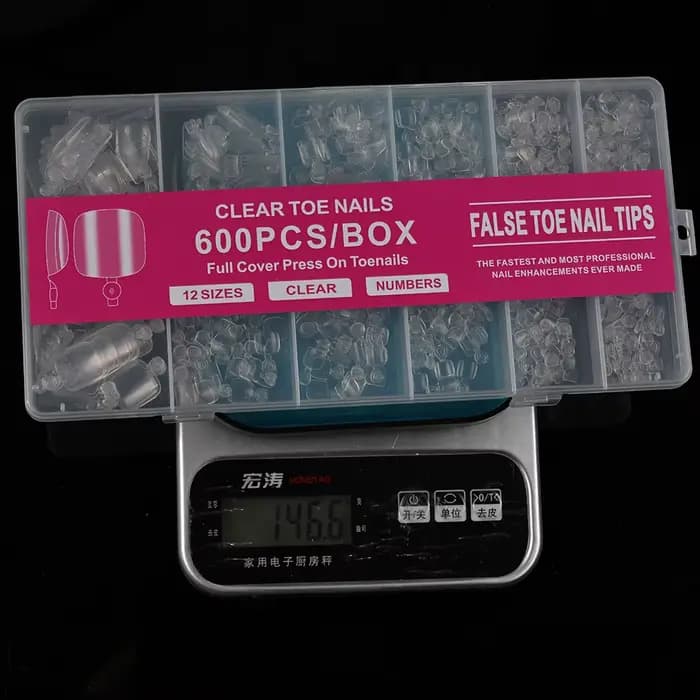 120/240/600 pièces pointes d'ongle en Gel souple clair faux ongles carrés courts artificiels couvert