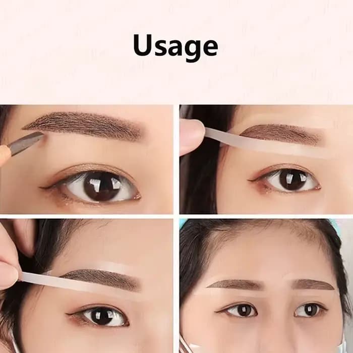 Pochoir de conception de sourcils jetable, teinte de sourcils, autocollant auxiliaire d'aérographe p