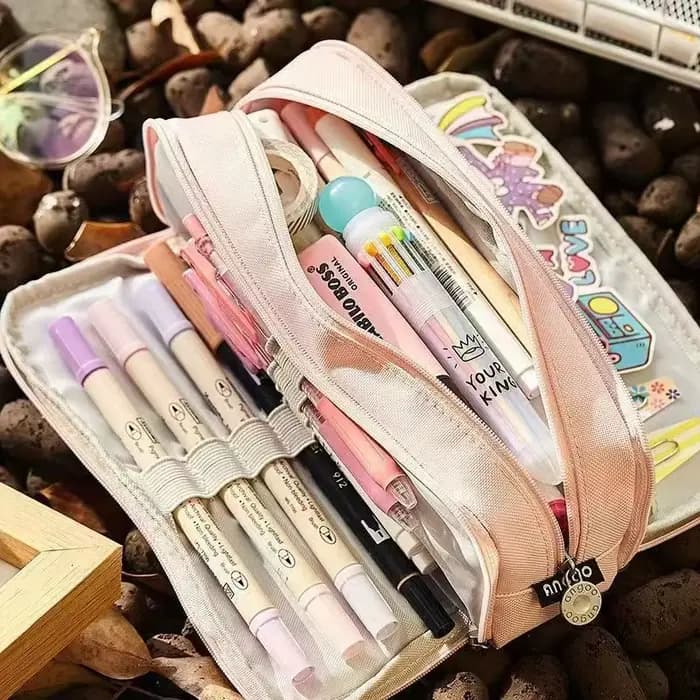 Grande Trousse à Crayons Créative Kawaii pour Garçon et Fille