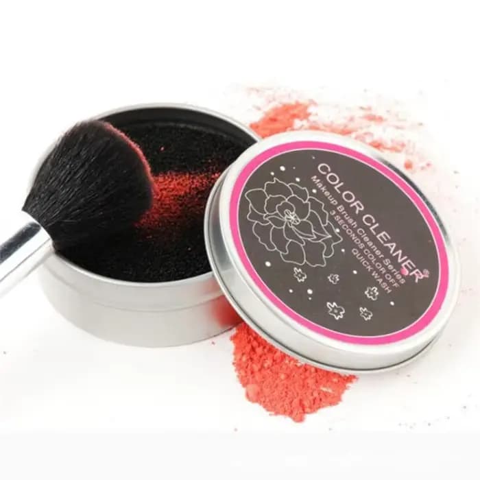 Etui de nettoyage des pinceaux à maquillage