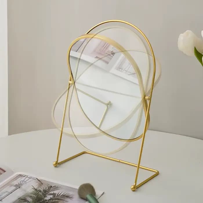 Miroir de maquillage nordique en fer