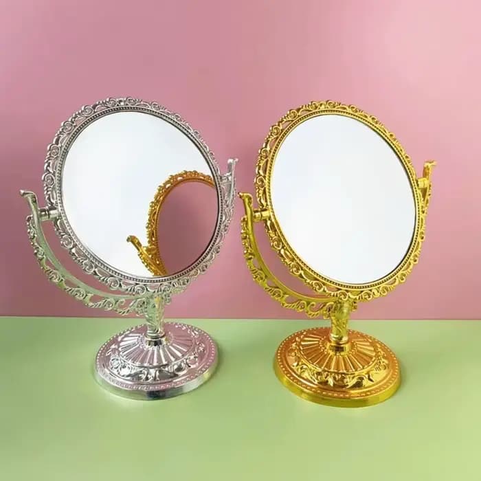 Miroir de maquillage à Rotation Double face avec cadre