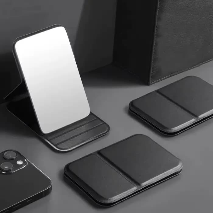 Petit miroir pliable portable pour femmes et hommes