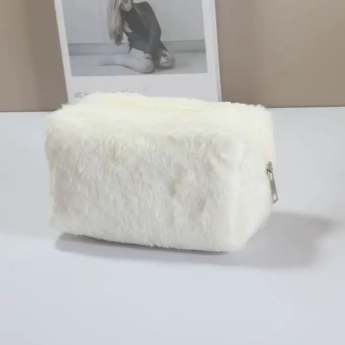 Boîte à maquillage en peluche pour fille