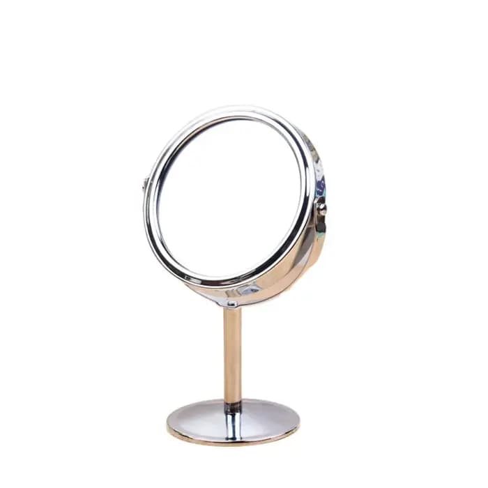 Miroir de maquillage de bureau rotatif double face