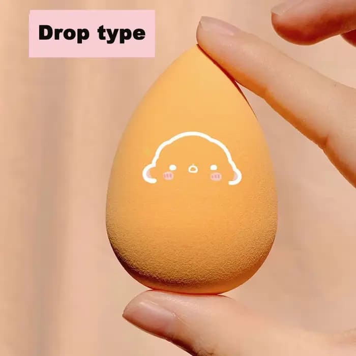 Éponge de maquillage bouffante pour fond de teint