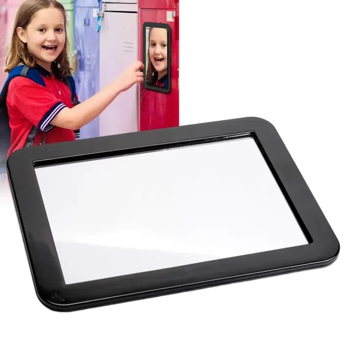 Miroir de casier magnétique Portable 12.5x18cm