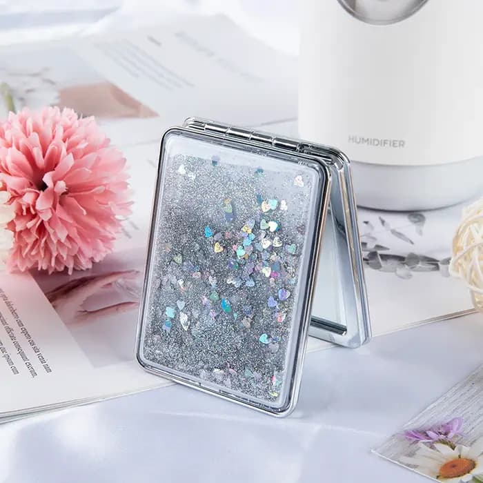 Mini miroir de maquillage de poche